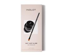 NOT JUST A LINE - Set per il trucco degli occhi, eyeliner in gel a lunga durata, impermeabile, pennello di precisione, 5,5 g, nero