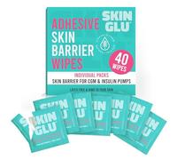 Not Just A Patch Skin Glu Skin Prep Salviette (40 pezzi) - Pre-CGM Skin Barrier Wipe - Ipoallergeniche senza lattice per la preparazione della pelle sensibile
