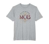Not Just The Mother Mob Elegante Vintage Family Pride Maglietta, Uomo Taglie Grandi, Grigio Melange, 5X Tall