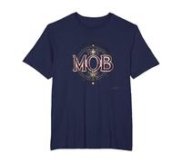 Not Just The Mother Mob Elegante Vintage Family Pride Maglietta, Uomo Taglie Grandi, Navy, 6X Tall