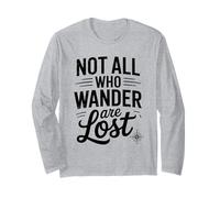 Not Lost Explorer - Camicia da Viaggio, Escursionismo, Campeggio, Wanderlust Maglia a Manica