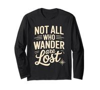 Not Lost Explorer - Camicia da Viaggio, Escursionismo, Campeggio, Wanderlust Maglia a Manica