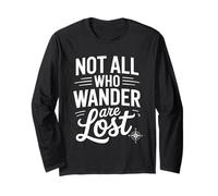 Not Lost Explorer - Camicia da Viaggio, Escursionismo, Campeggio, Wanderlust Maglia a Manica