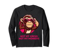 Not My Circus Not My Monkeys - Divertente Proverbio Polacco, per Ragazze, Colore: Rosa Maglia a Manica
