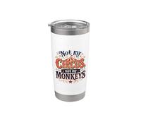 Not My Circus Not My Monkeys Funny Sarcastic Humor Bicchiere termico in acciaio inox doppia parete