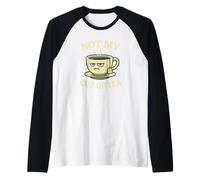 Not my Cup of Tea Idiom - Costume con divertente tazza Maglia con Maniche Raglan
