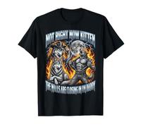 Not Now Kitten Walls Closing On Daddy Funny Alpha Wolf Meme Maglietta