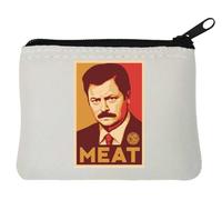 Not Plant Based - Portamonete in neoprene, 10 x 11 cm, colore: Bianco
