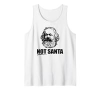 Not Santa Karl Marx Meme Comunista marxista Divertente Canotta