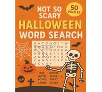 Not So Scary Halloween Word Search: 50 Kid-Friendly Halloween Puzzles | Large Print 8.5 × 11 in (21.6 × 27.9 cm)