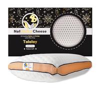 Not Swiss Cheese - Cuscino in lattice Talalay Premium di dimensioni standard | Cuscino ortopedico cervicale naturale a media morbidezza per il sollievo dal dolore al collo | con copertura lavabile |