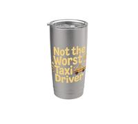 Not The Worst Taxi Driver Cab Work Road |- Bicchiere termico in acciaio inox doppia parete