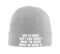 Not To Brag But I Can Forget What I'm Doing While Im Doing It Unisex Berretto Beanie in Maglia Elastico Beanie Cappello Morbido Skull cap per Calcio All'Aperto Ciclismo