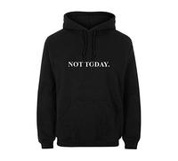 Not Today 1N Felpa con Cappuccio Tasche Idea Regalo Uomo Donna Ragazzo Ragazza Abbigliamento T-Shirt Divertente Collezione Personaggi Tumblr Creative Design Alternative Minimal Font Non Oggi (m)