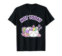 Not Today - Completo da Notte Ufficiale Kawaii con Unicorno Maglietta