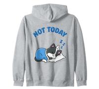 Not Today - Completo da Notte Ufficiale per Dormire, Motivo: Gatto Kawaii Felpa con Cappuccio