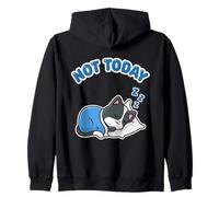 Not Today - Completo da Notte Ufficiale per Dormire, Motivo: Gatto Kawaii Felpa con Cappuccio