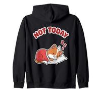 Not Today - Completo da Notte Ufficiale per Dormire, Motivo: Gatto Kawaii Felpa con Cappuccio