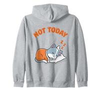 Not Today - Completo da Notte Ufficiale per Dormire, Motivo: Gatto Kawaii Felpa con Cappuccio