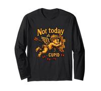 Not Today Cupid - Amore Divertente per San Valentino Maglia a Manica