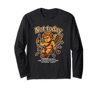 Not Today Cupid - Amore Divertente per San Valentino Maglia a Manica