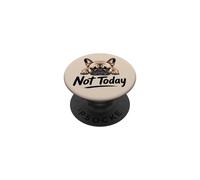 Not Today Divertente design per amanti dei cani Bulldog PopSockets PopGrip Adesivo