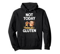 Not Today Gluten T-Shirt Gluten Free Gluten Intollerance Felpa con Cappuccio