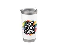 Not Today Satan Bicchiere termico in acciaio inox doppia parete