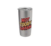 Not Today Satan Bicchiere termico in acciaio inox doppia parete