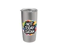 Not Today Satan Bicchiere termico in acciaio inox doppia parete