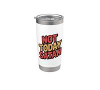 Not Today Satan Bicchiere termico in acciaio inox doppia parete