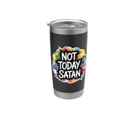Not Today Satan Bicchiere termico in acciaio inox doppia parete