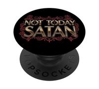 Not Today Satan - Design audace e divertente con atteggiamento sarcastico PopSockets PopGrip Adesivo