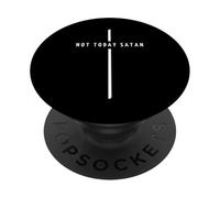Not Today Satana Cross - Divertente cristiano minimalista PopSockets PopGrip Adesivo
