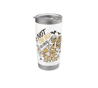 NOT TOO OLD PER CANDY! Non troppo vecchio per i dolci! T-Rex. Bicchiere termico in acciaio inox doppia parete