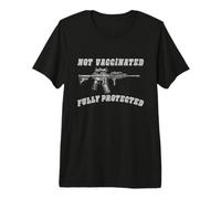 Not Vaccinated Fully Protected Second Amendment Maglietta Premium