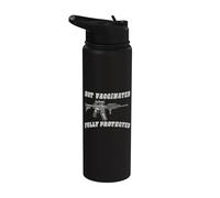 Not Vaccinated Fully Protected Second Amendment Stainless Steel Insulated Water Bottle