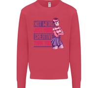 Not Weird Just More Creative Than Voi Arte Uomo Felpa Maglione