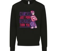 Not Weird Just More Creative Than Voi Arte Uomo Felpa Maglione