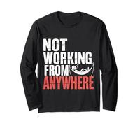 Not Working from Anywhere Travel Burnout Traveler |- Maglia a Manica