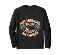 Not Working from Anywhere Travel Burnout Traveler |- Maglia a Manica