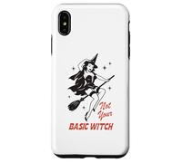 Not Your Basic Witch Retro Halloween scopa volante strega Custodia per iPhone XS Max