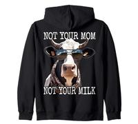 Not Your Mom Not Your Milk Mom Pro Vegan Vegetariano Felpa con Cappuccio