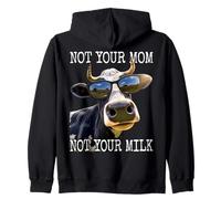 Not Your Mom Not Your Milk Mom Pro Vegan Vegetariano Felpa con Cappuccio