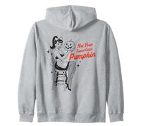 Not Your Sweet Little Pumpkin Retro Pin-Up Girl Halloween Felpa con Cappuccio