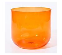 Nota Ciotola di cristallo per il canto, 432 Hz, arancione for la serenità dell'anima, equilibrio dei chakra del corpo, yoga, meditazione, terapia, sollievo dallo stress, mente calma(6 Inch E)