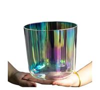 Nota Ciotola di cristallo per il canto, 432 Hz, chiaro for la riduzione dello stress, bilanciamento dei chakra del corpo, guarigione del suono, meditazione, preghiera, buddista, yoga(6 Inch E)