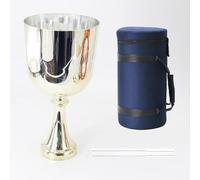 Nota Ciotola di cristallo per il canto, 432Hz, calice di cristallo portatile, for alleviare lo stress, terapia del suono buddista, con custodia for il trasporto e percussore in acrilico(7 Inch F Note)