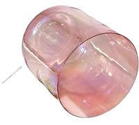 Nota Ciotola di cristallo per il canto, Luce cosmica trasparente rossa da 6 pollici 432 Hz for meditazione yoga e guarigione sonora, con custodia gratuita, martello e O-ring gratuiti(A Note)