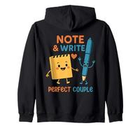 Nota E Scrivi Un Design per La Coppia per Perfetto Felpa con Cappuccio